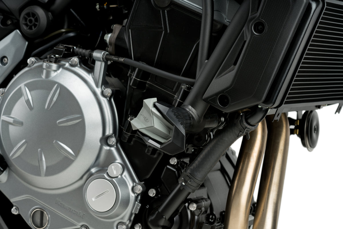 PUIG Sturzpads S19 | grau | passend für Kawasaki Z900 / SE - Modelle (2025-2026)