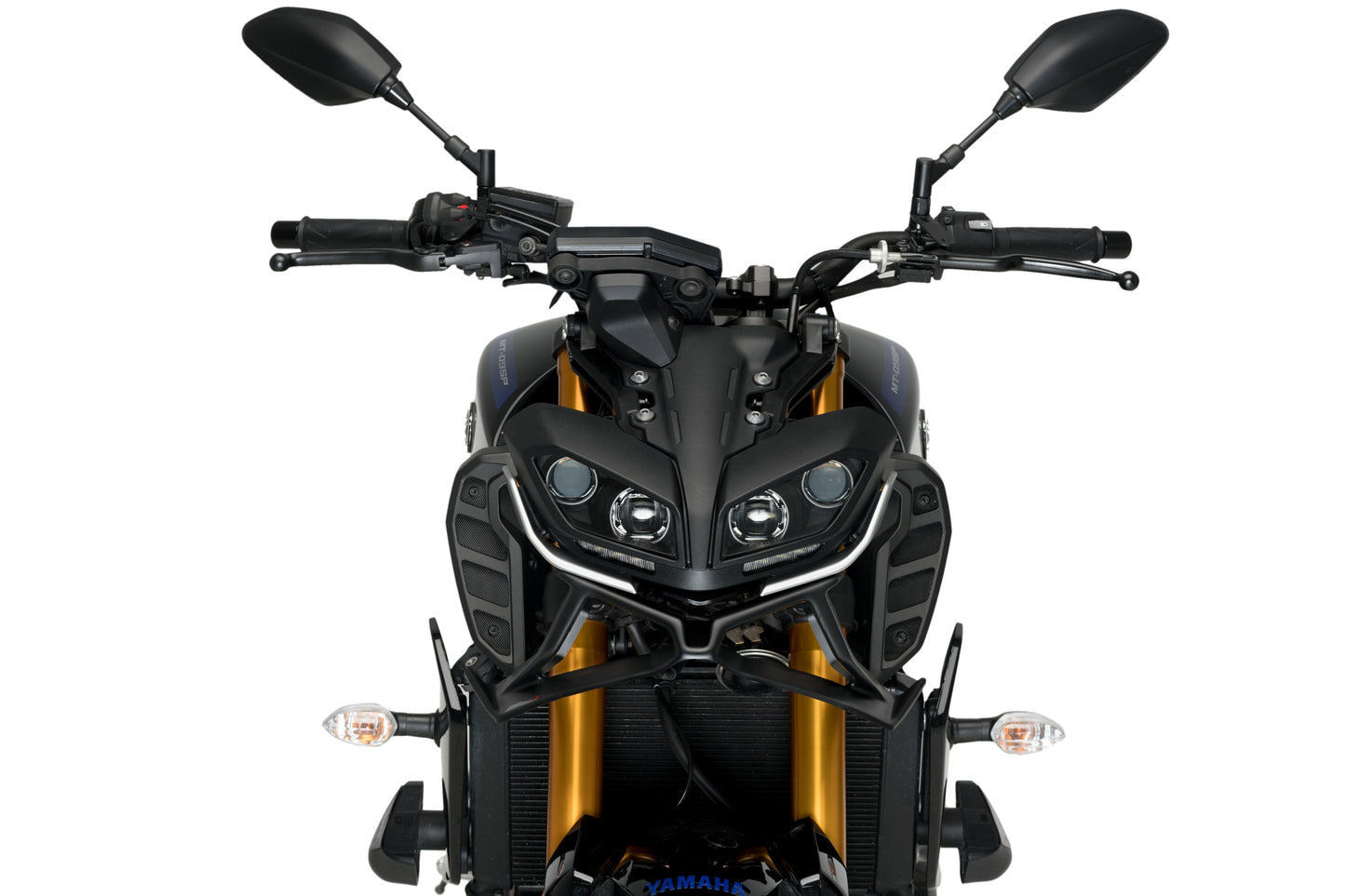PUIG Downforce Naked Front Spoiler | mit ABE | matt-schwarz | passend für Yamaha MT-09 / SP - Modelle (2017-2020)