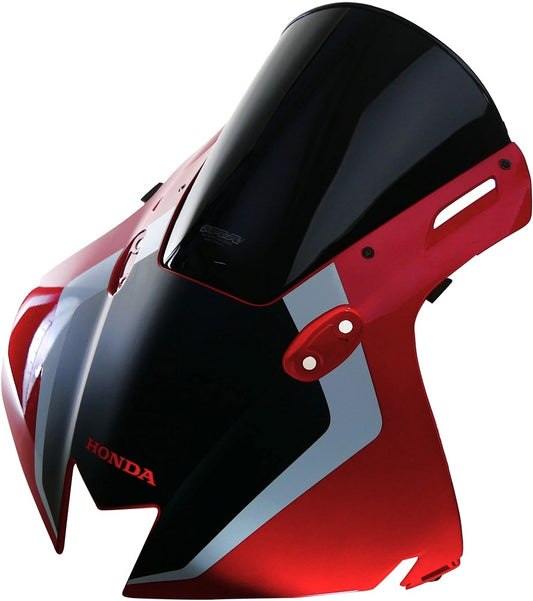 MRA Verkleidungsscheibe | Racingscheibe | Rot | schwarz | NUR RENNSTRECKE | passend für Honda CBR 600 RR - Modelle (2024)