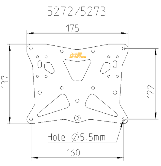 MG Biketec Kurzes Heck - Kennzeichenträger - Kennzeichenhalter | diverse Länder | passend für Ducati 821 Monster - Modelle (2014-2017)