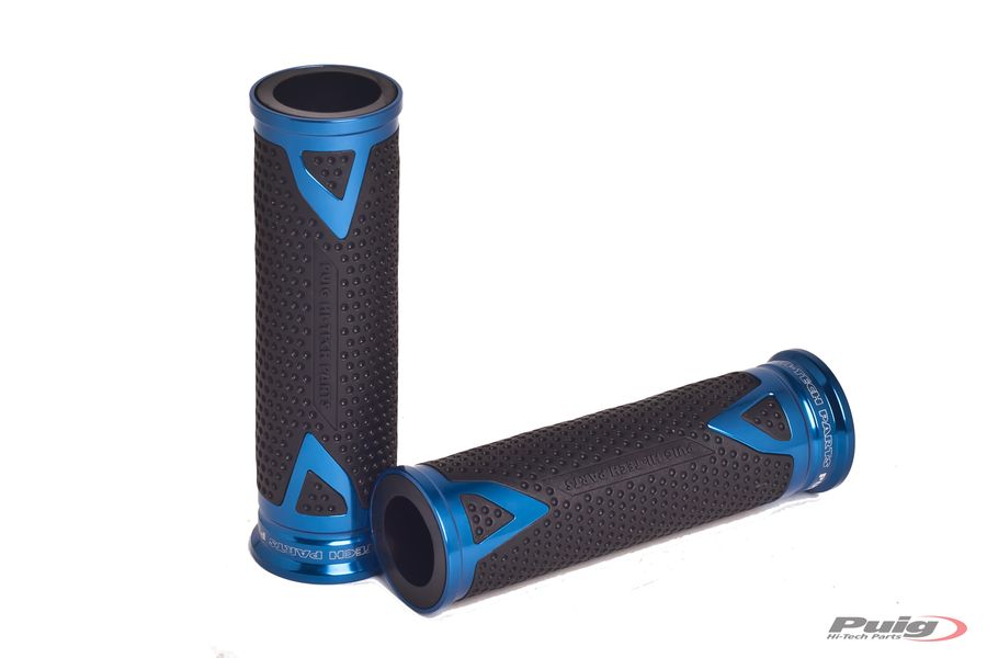 PUIG Griffe Radikal | 123mm | PAAR | blau | passend für Kawasaki Z900 / SE - Modelle (2025-2026)