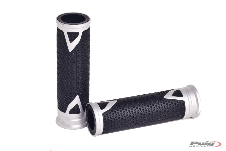 PUIG Griffe Radikal | 123mm | PAAR | silber | passend für Kawasaki Z900 / SE - Modelle (2025-2026)
