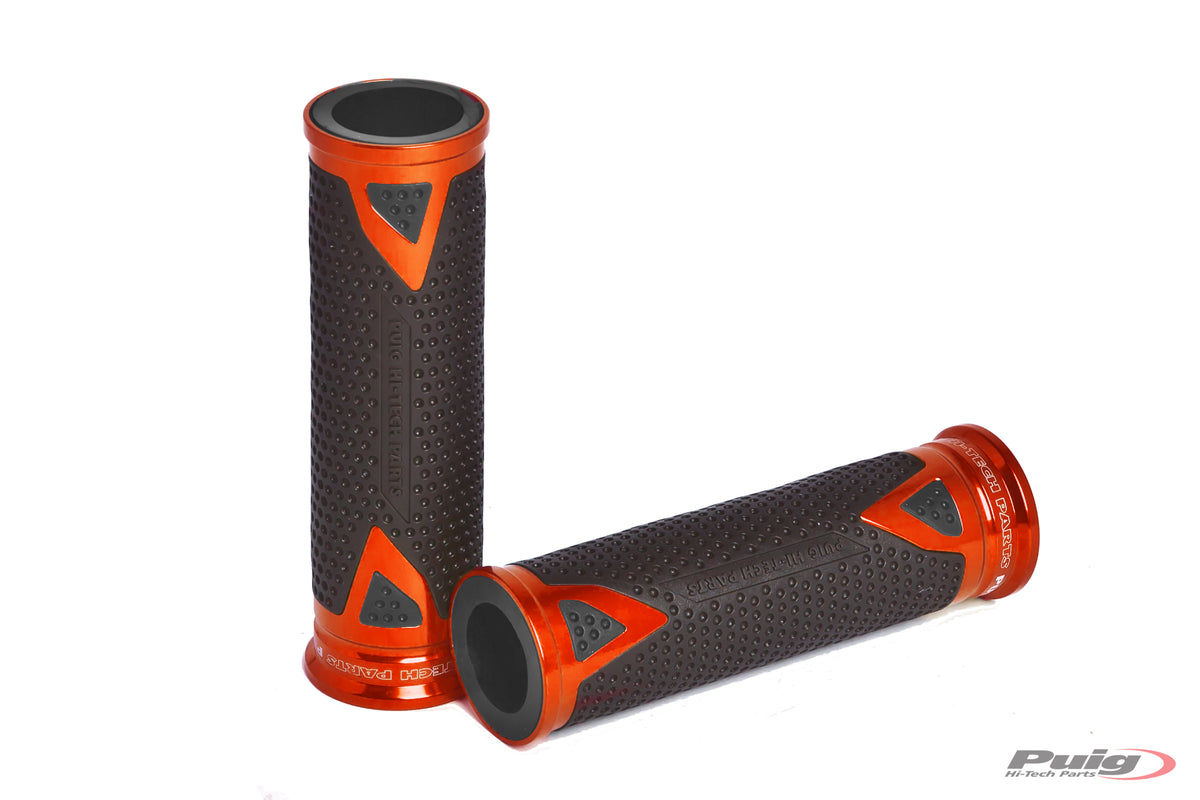 PUIG Griffe Radikal | 123mm | PAAR | orange | passend für Kawasaki Z900 / SE - Modelle (2025-2026)