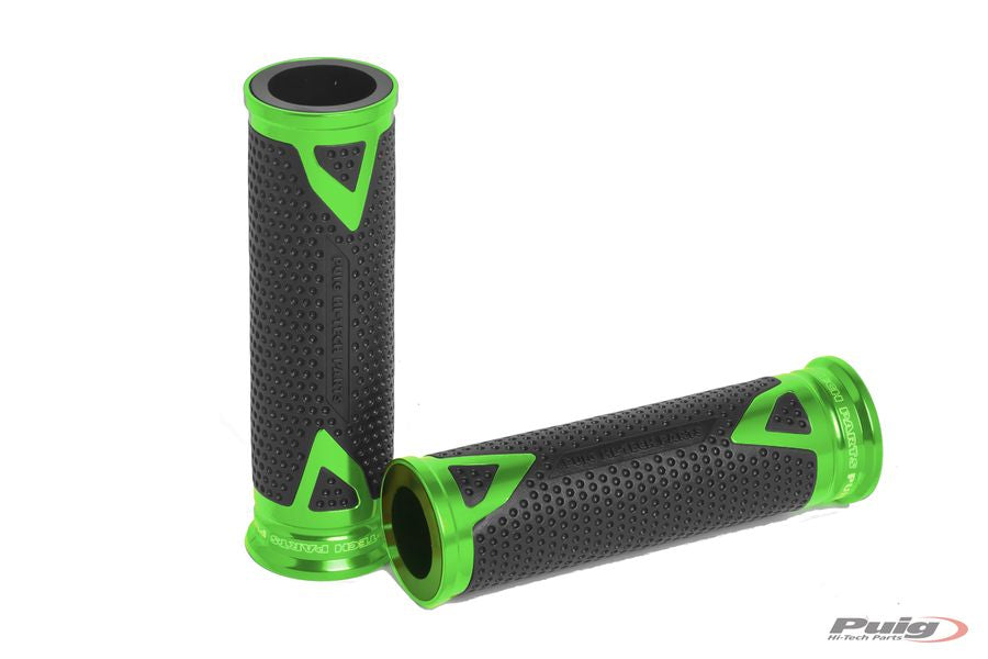 PUIG Griffe Radikal | 123mm | PAAR | gruen | passend für Kawasaki Z900 / SE - Modelle (2025-2026)