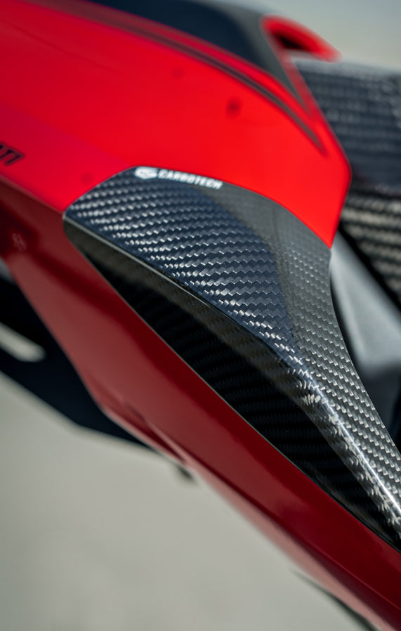 GS Carbotech | Elite Sitz Sliders mono s. | Carbon | passend für Ducati Panigale & Streetfighter - Modelle