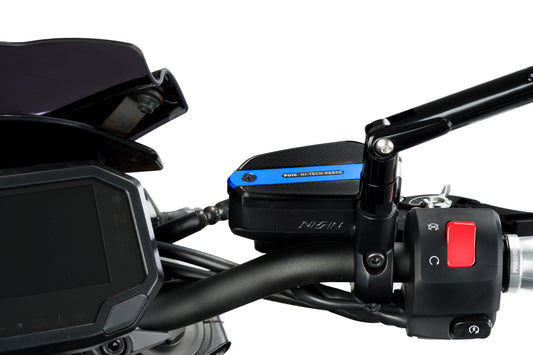 PUIG Bremsflüssigkeitsbehälter-Abdeckung | vorne | blau | passend für Kawasaki Z900 / SE - Modelle (2025-2026)