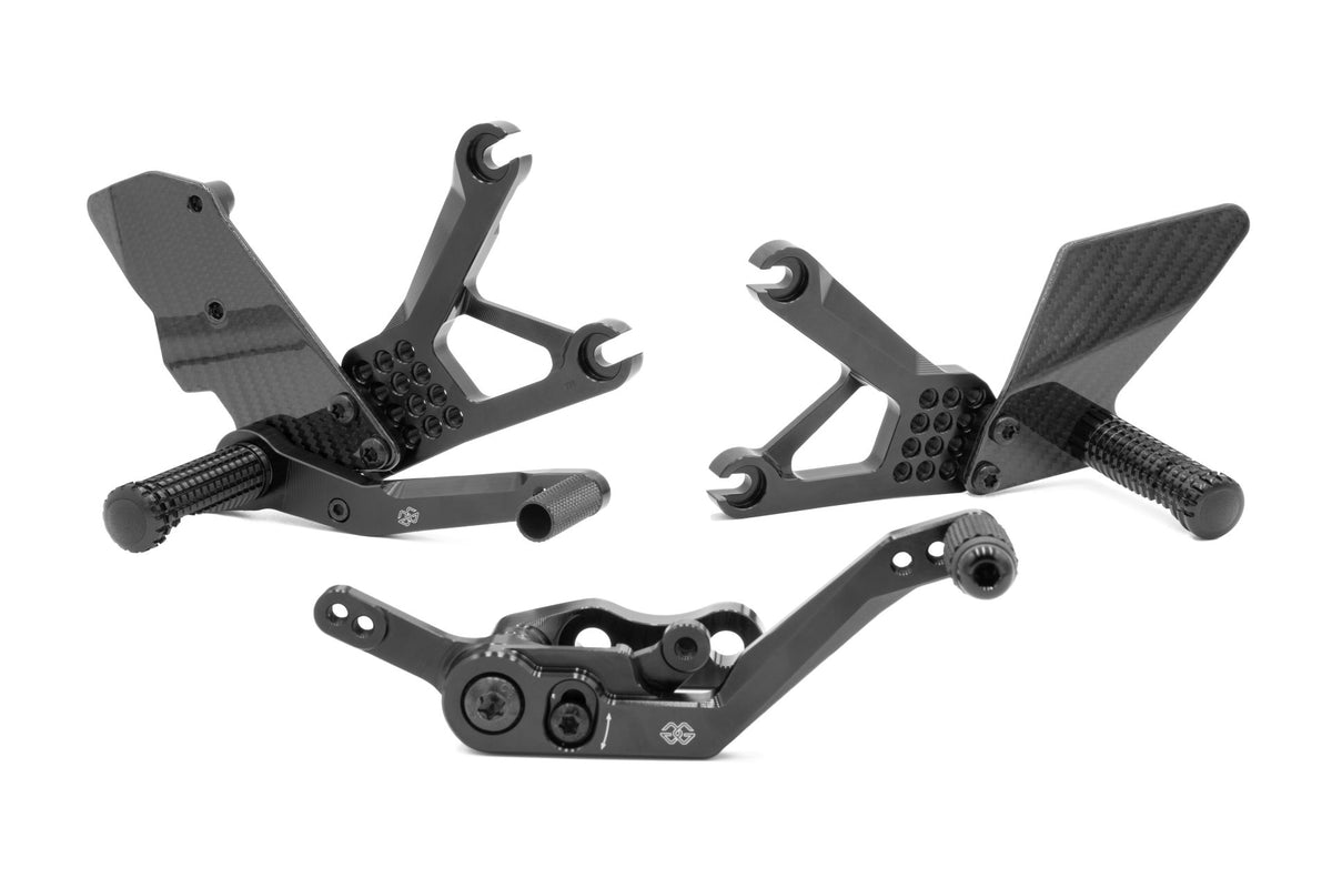 Gilles Fußrastenanlage AS31GT3 | NUR RENNSTRECKE | verstellbar | passend für Yamaha YZF-R1 / M - Modelle