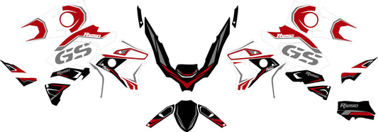 Sticker kit suitable for 125/200/250/390 DUKE (from 2017) KTM models | INFERNO BLACK