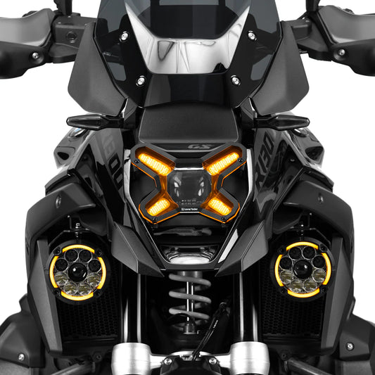 LoneRider | Scheinwerferschutz-Kit | 1. Charge | passend für BMW R 1300 GS - Modelle