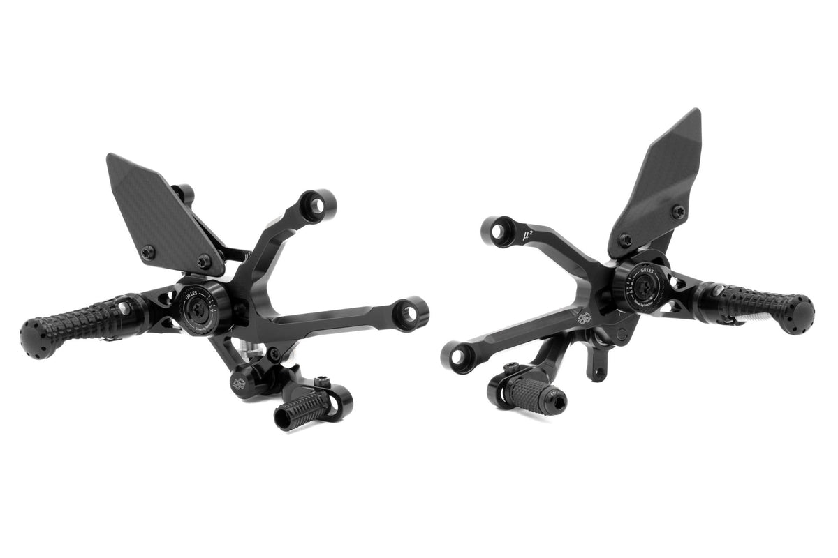 Gilles Fußrastenanlage MUE2 | verstellbar | ABE | passend für Ducati Panigale V4 / S (5D) - Modelle (2025-)