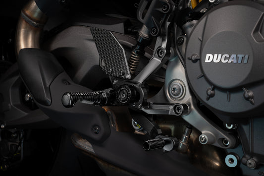Gilles Fußrastenanlage MUE2 | verstellbar | ABE | passend für Ducati Panigale V2 (3H) / Streetfighter V2 / S (30) - Modelle (2025-)