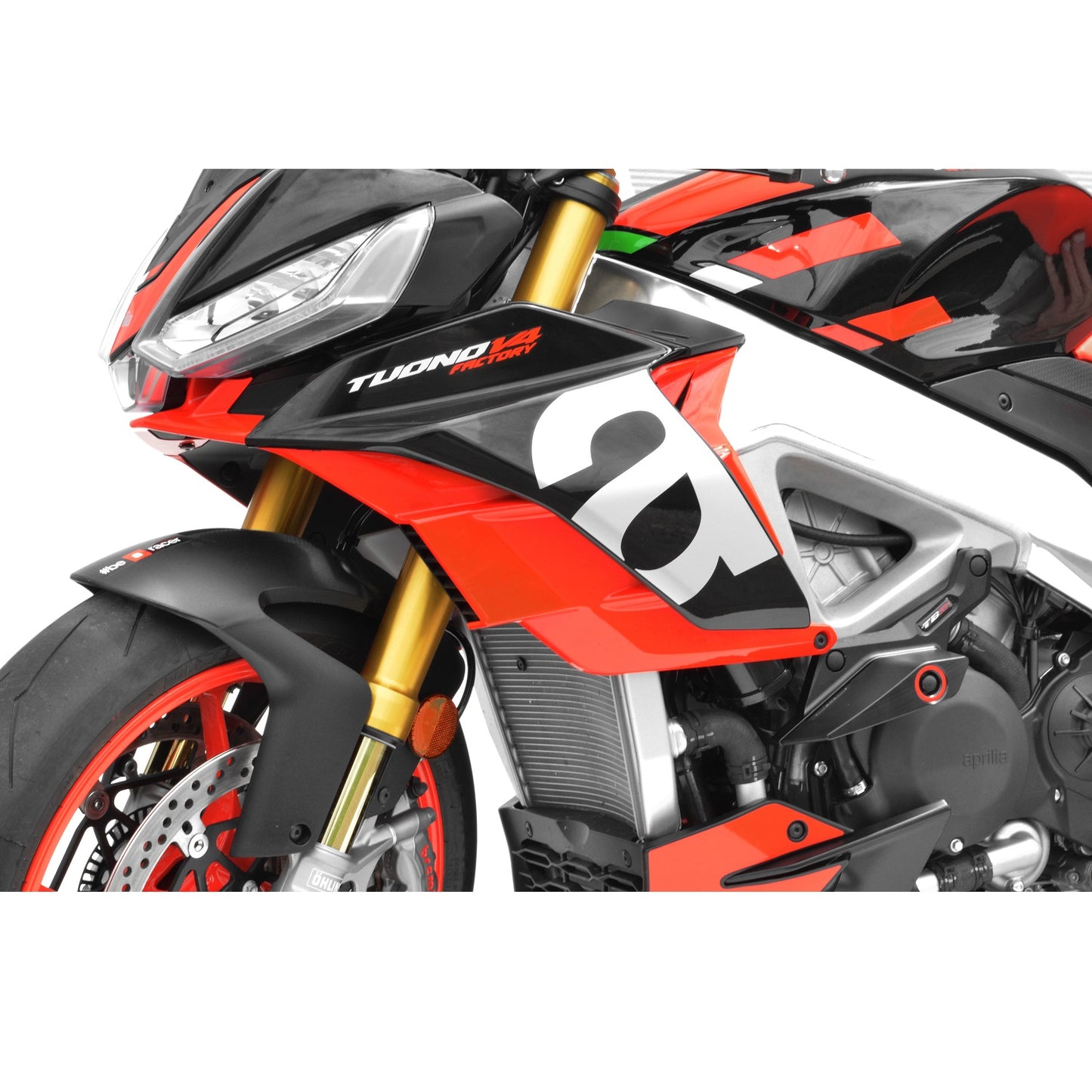 Top Block Racing Sturzpads | PAAR | passend für Aprilia Tuono V4 1100 / Factory - Modelle (2021-2025)