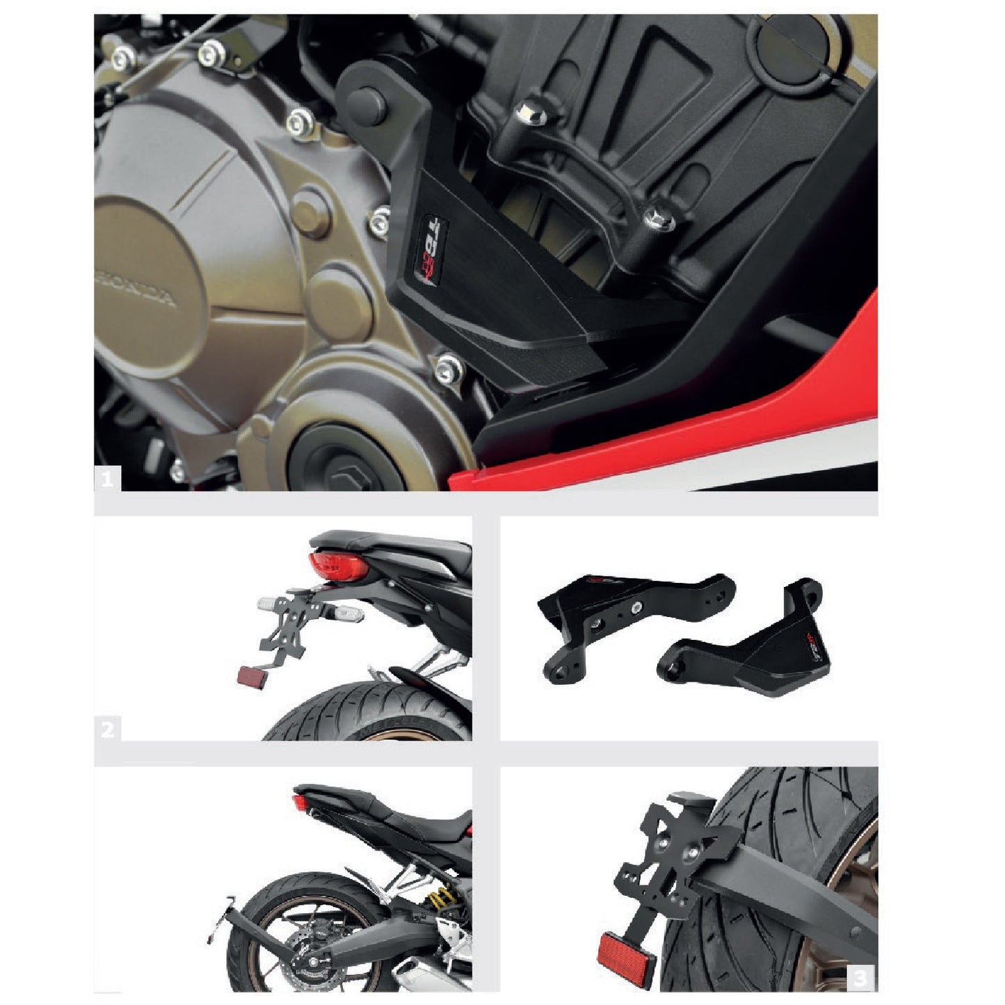 Top Block Racing Sturzpads | PAAR | passend für Honda CBR 650 R - Modelle (2019-2023)