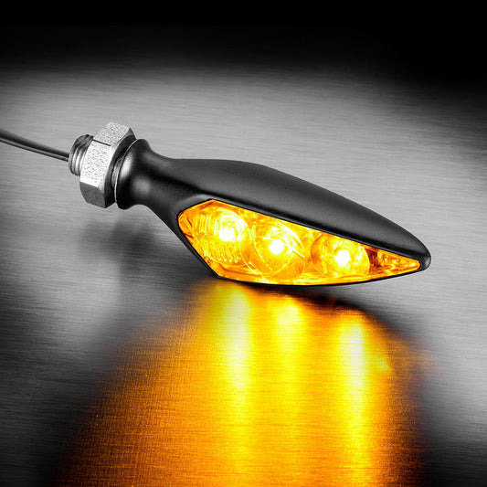 Kellermann Rhombus S Dark | LED Blinker | mit ECE | schwarz | stark getönt | vorne links & hinten rechts