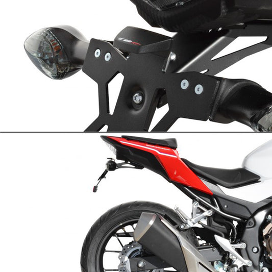 Top Block Racing Kennzeichenhalter | E-Nummer | passend für Honda CBR 500 R - Modelle (2019-2023)