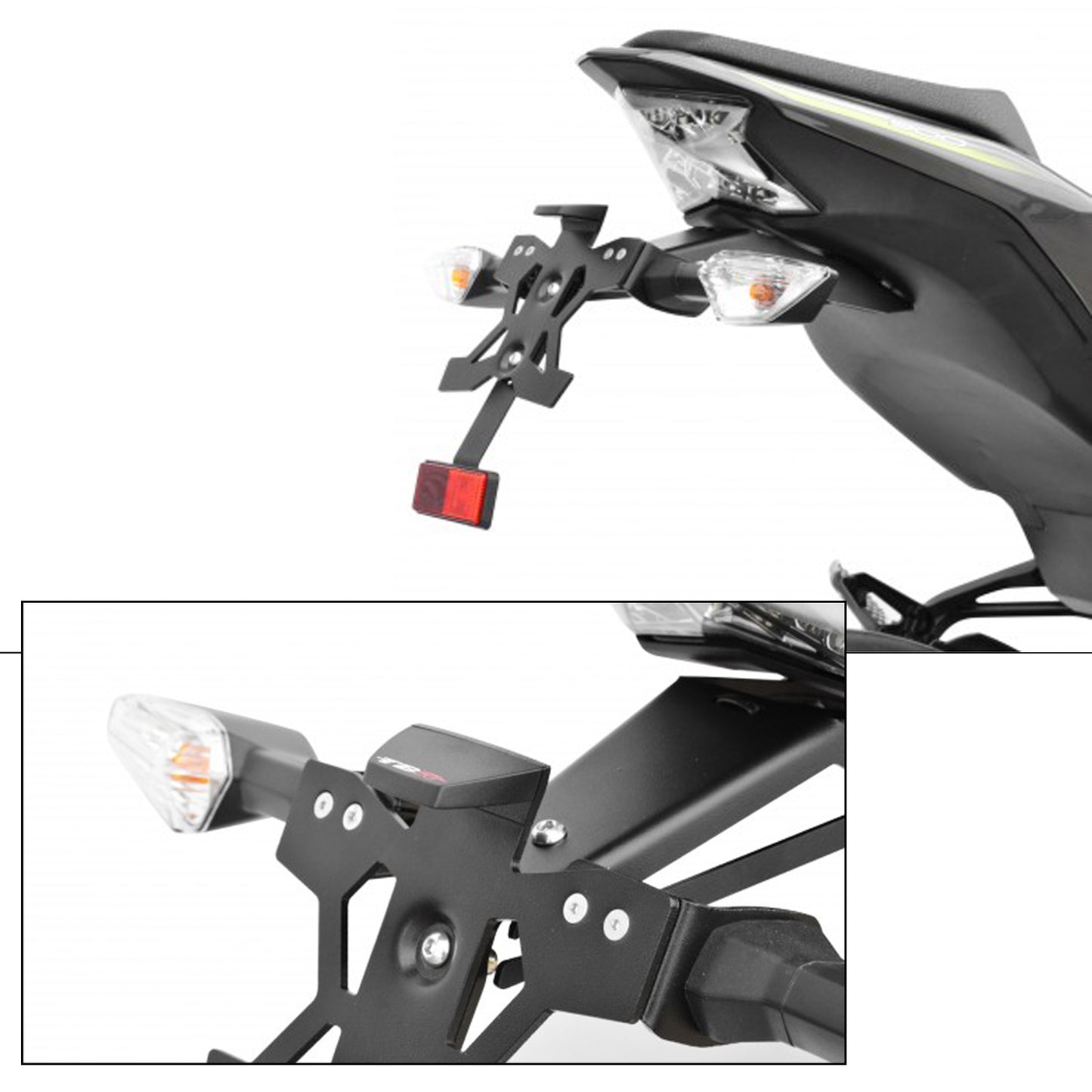 Top Block Racing Kennzeichenhalter | E-Nummer | passend für Kawasaki Z900 - Modelle (2017-2019)