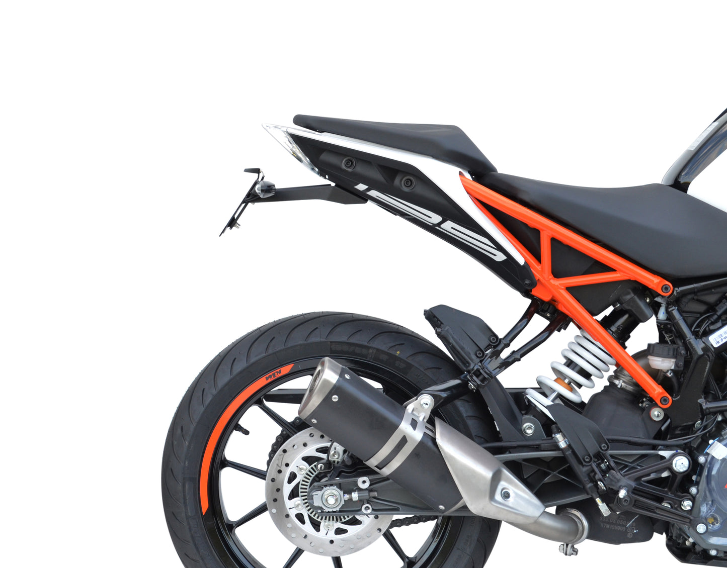 Top Block Racing Kennzeichenhalter | E-Nummer | passend für KTM Duke 125 & 390 - Modelle (2024)