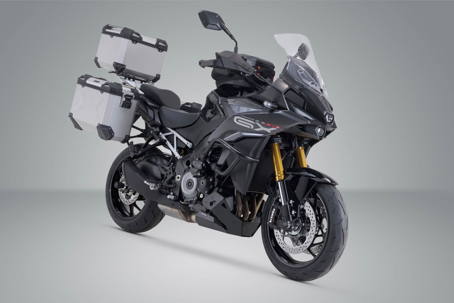 SW-Motech Adventure Set TRAX ADV | Silbern. Suzuki GSX-S1000GX (23-).