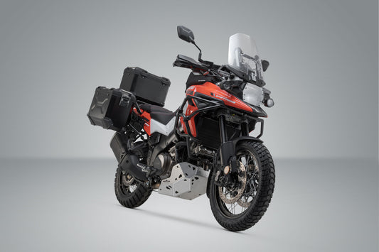 SW-Motech Adventure Set TRAX ADV | Silbern. Suzuki V-Strom 1050 / XT (19-).