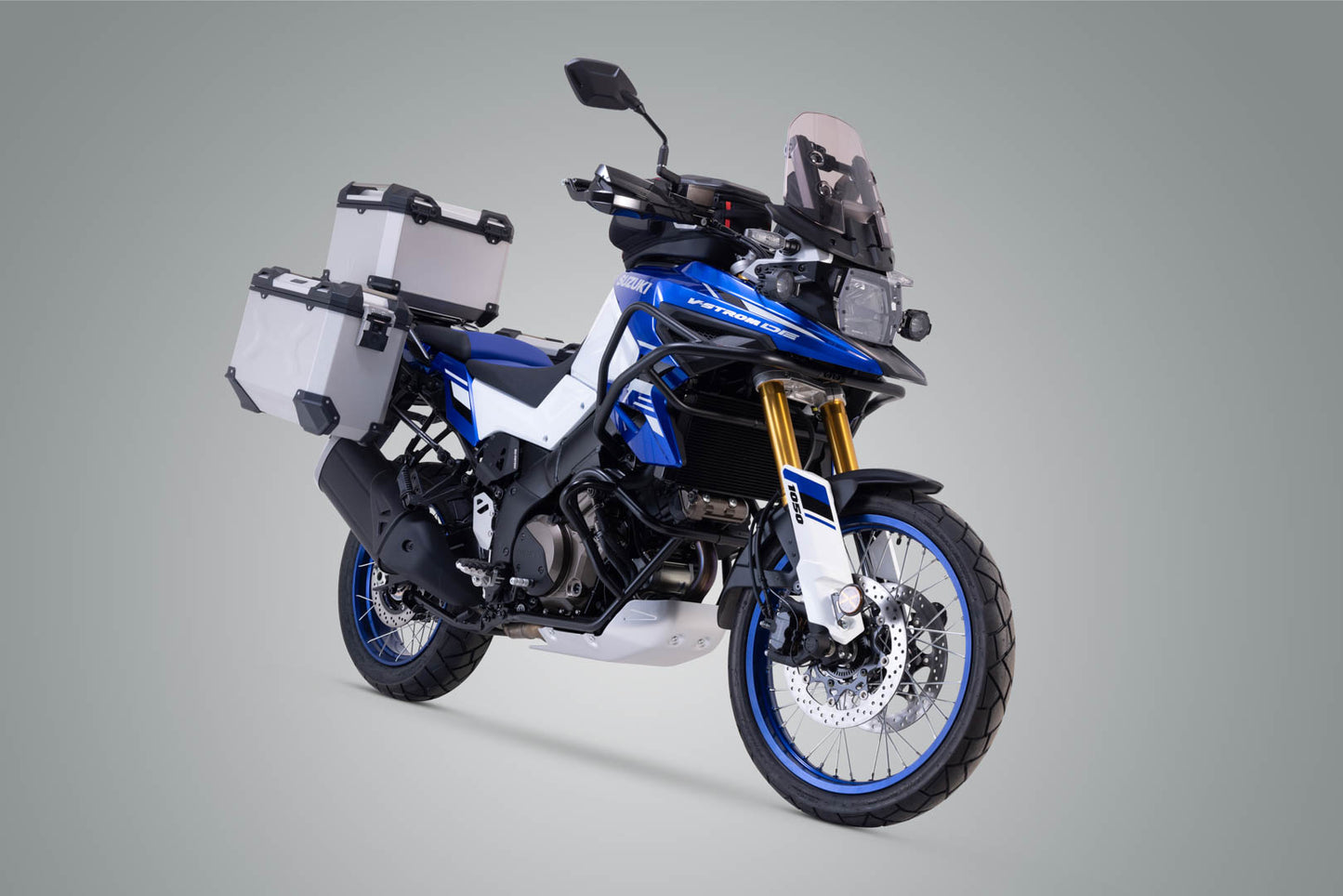 SW-Motech Adventure Set TRAX ADV | Silbern. Suzuki V-Strom 1050DE (21-).