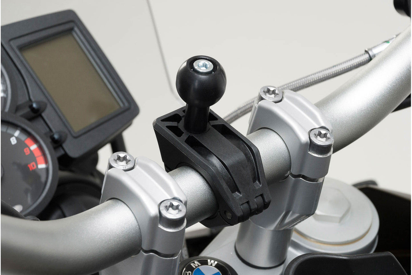 SW-Motech 1" Kugel-Kit | Inkl. M6/M8-Schraube, Klemme für Lenker Ø 22-28mm.