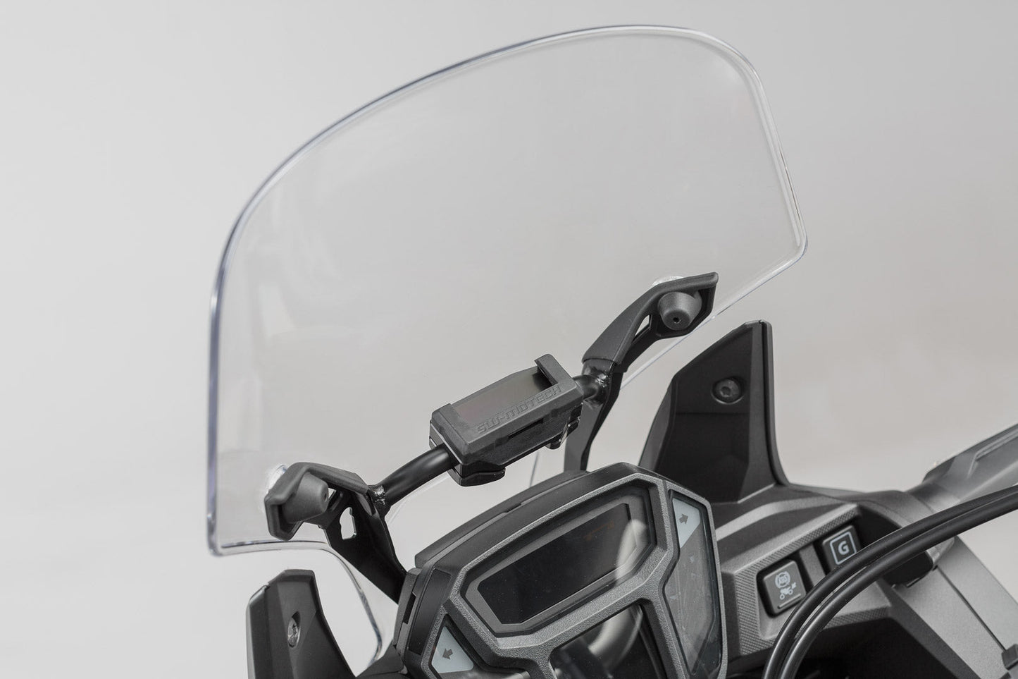 SW-Motech Navi-Halter an Rohr Ø 10/12 mm | Schwarz.