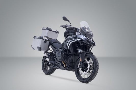 SW-Motech Adventure Set TRAX ADV | Silbern. BMW R 1300 GS (23-). BMW Topcase Halter.