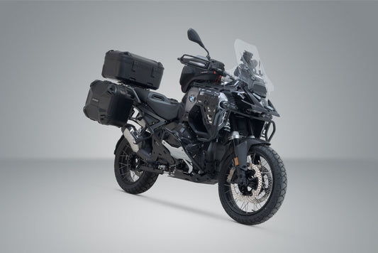 SW-Motech Adventure Set DUSC mit Topcase XL | Schwarz. R 1300 GS Adv (24-). BMW Topcase Halter.