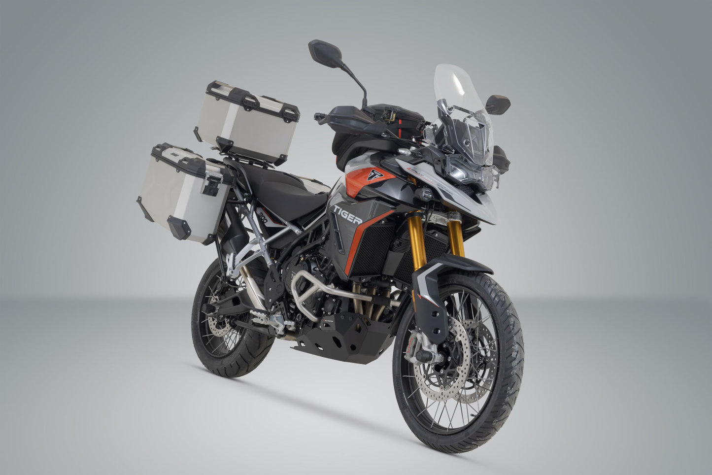 SW-Motech Adventure Set TRAX ADV | Silbern. Triumph Tiger 900 GT / Rally Pro (23-).