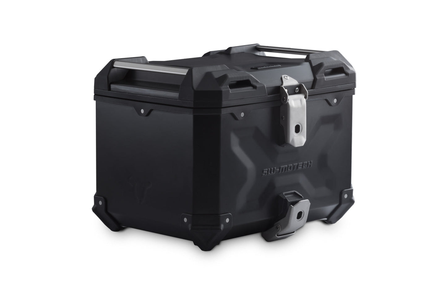 SW-Motech TRAX ADV Topcase-System | Silbern. Moto Guzzi V85 TT (24-).