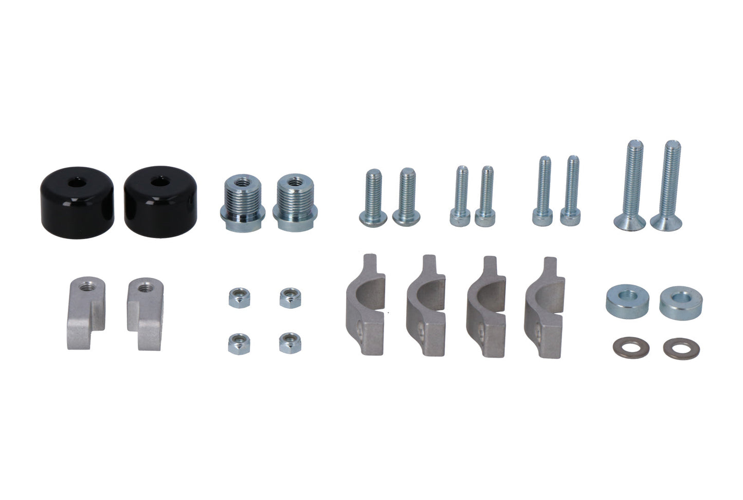 SW-Motech Handprotektoren Montage-Kit | Schwarz. Moto Guzzi V85 TT / Travel (19-23).