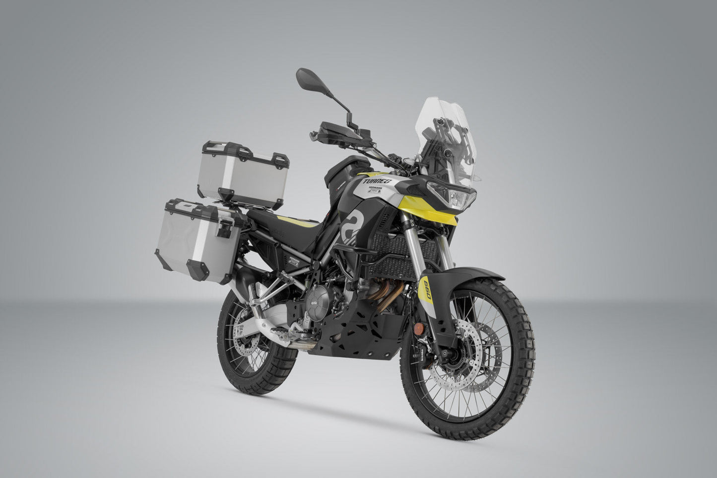 SW-Motech Adventure Set TRAX ADV | Silbern. Aprilia Tuareg 660 (21-).