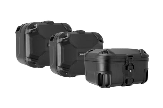 SW-Motech Adventure Set TRAX ADV | Silbern. Moto Guzzi V85 Strada (24-).