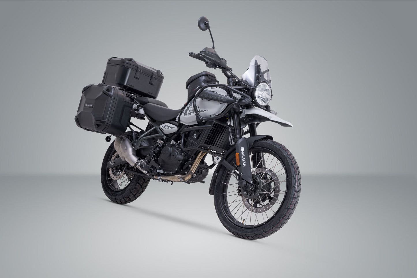 SW-Motech Adventure Set DUSC mit Topcase L | Schwarz. Royal Enf. Himalayan 450 (23-).