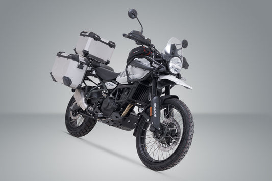 SW-Motech Adventure Set TRAX ADV | Silbern. Royal Enfield Himalayan 450 (23-).