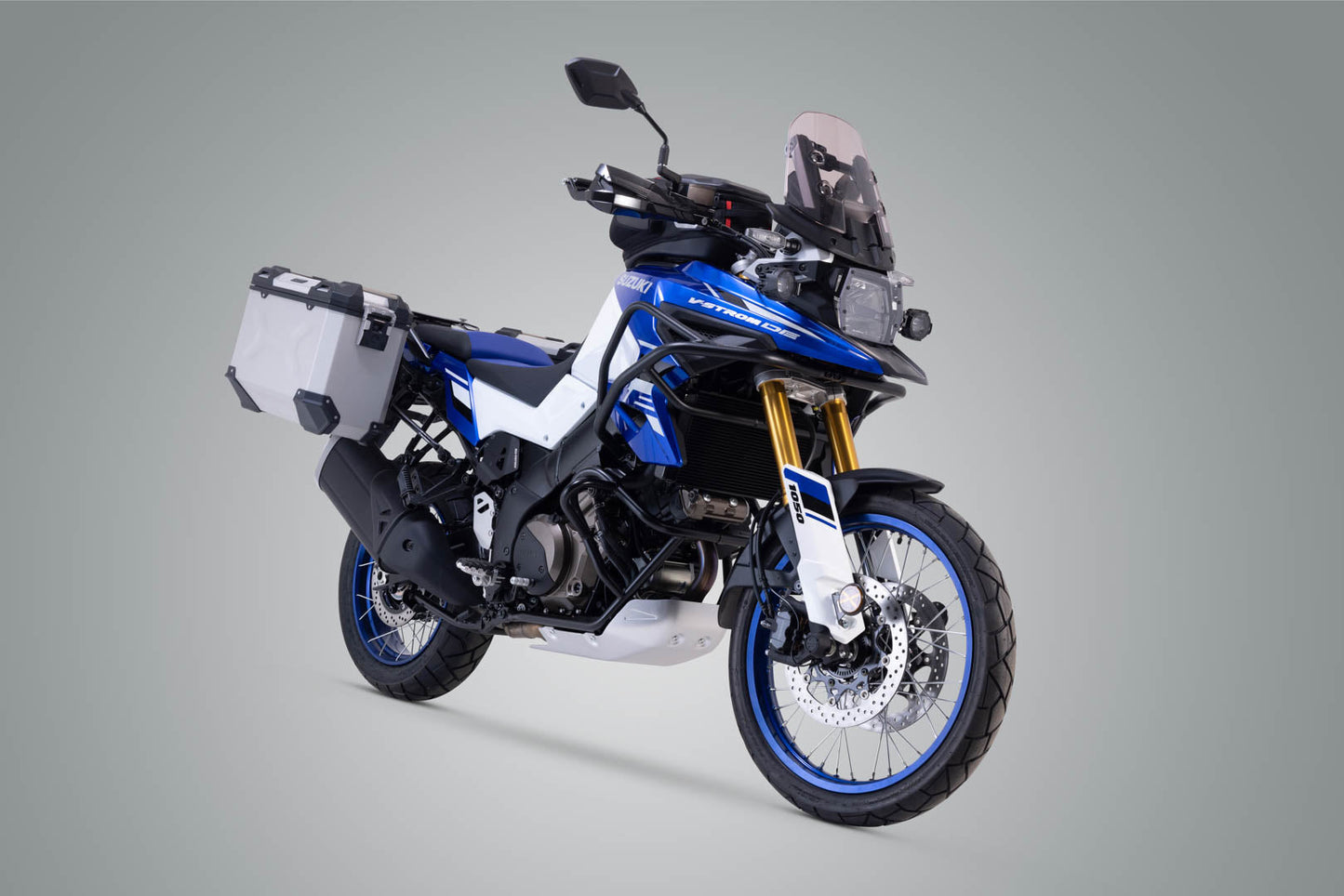 SW-Motech TRAX ADV Alukoffer-System | Silbern. 45/37 l. Suzuki V-Strom 1050DE (21-).