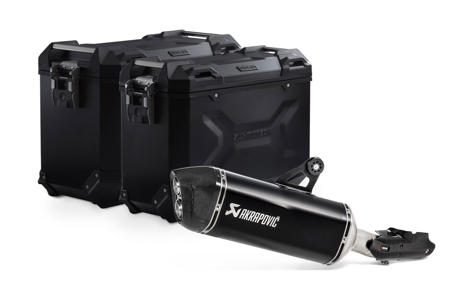 SW-Motech TRAX ADV Alukoffer-System | Silbern. 45/37 l. BMW R 1200 GS, R 1250 GS.