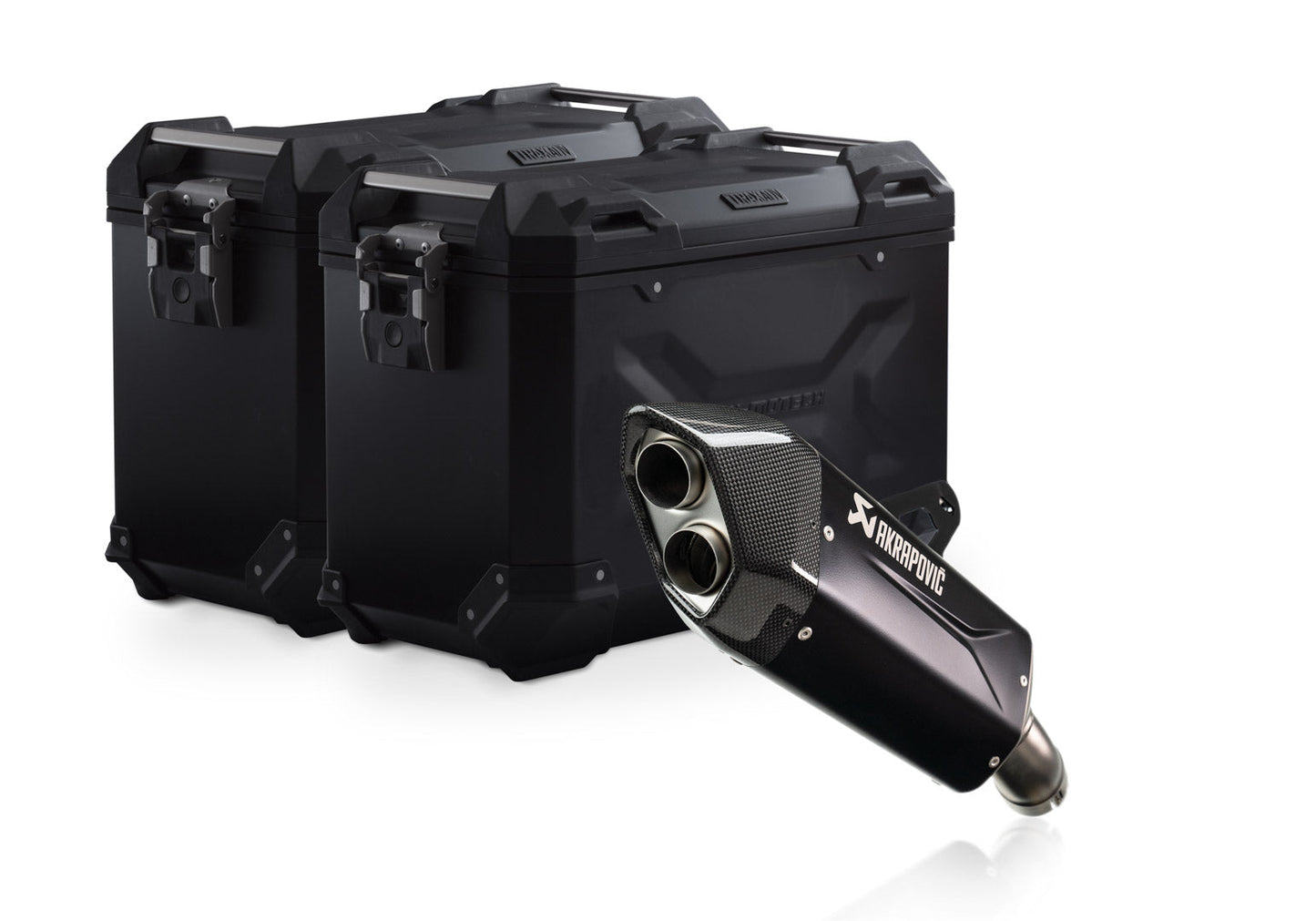 SW-Motech TRAX ADV Alukoffer-System | Silbern. 45/45 l. BMW R 1300 GS (23-).