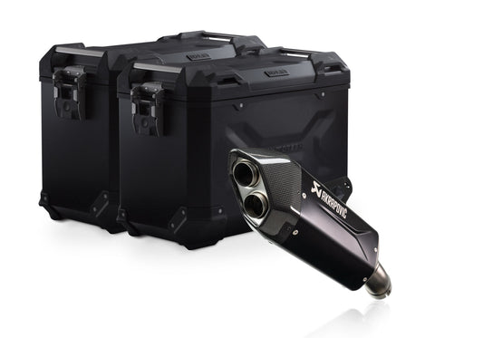 SW-Motech TRAX ADV Alukoffer-System | Silbern. 45/45 l. BMW R 1300 GS (23-).