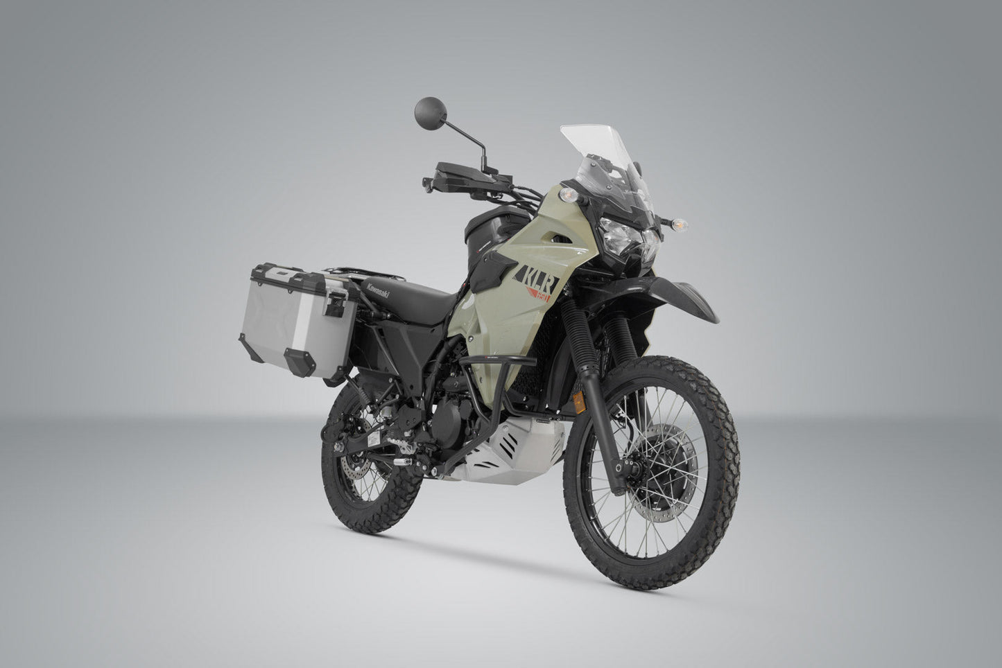 SW-Motech TRAX ADV Alukoffer-System | Silbern. 45/37 l. Kawasaki KLR 650 (22-).