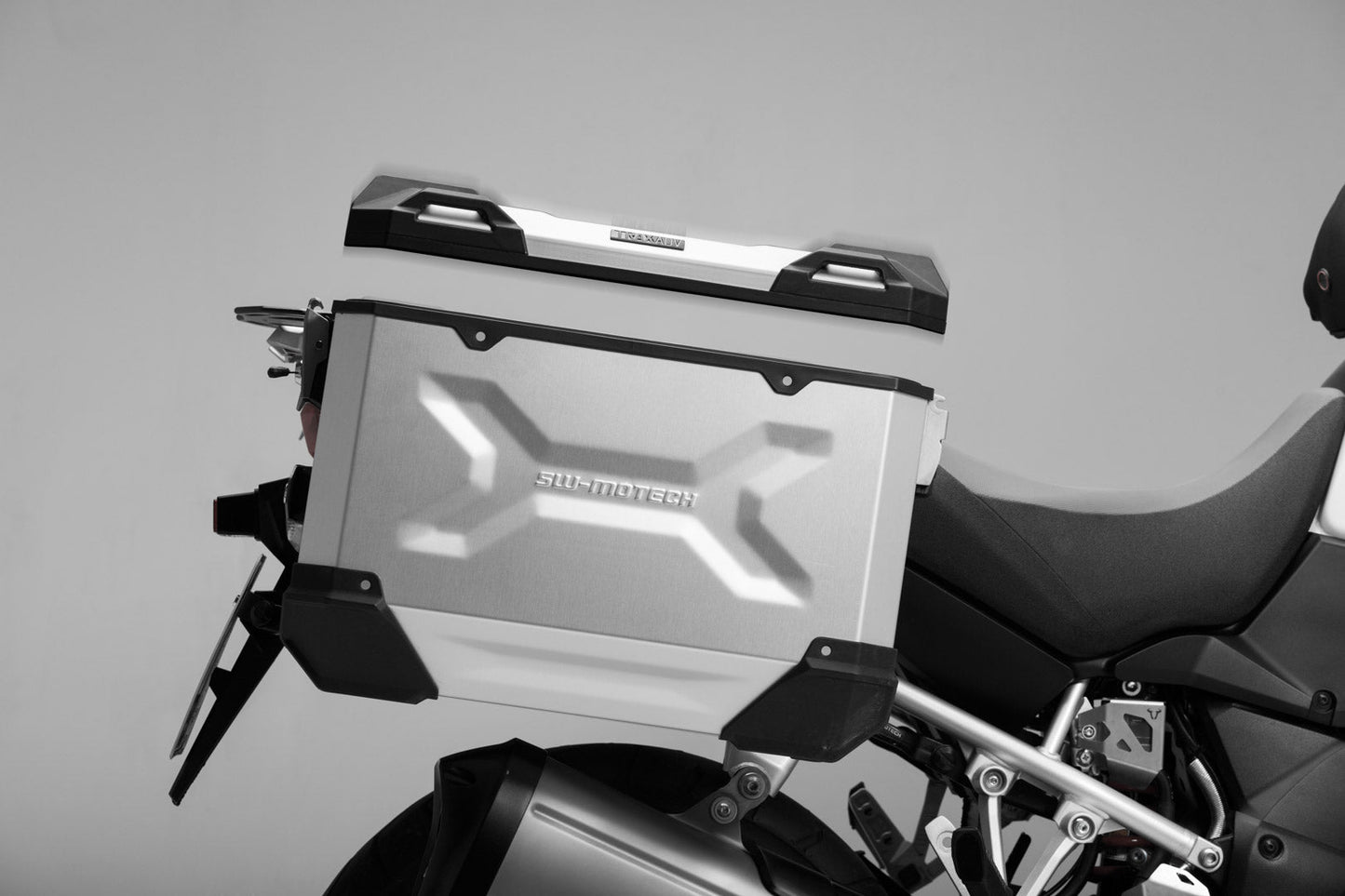 SW-Motech TRAX ADV M | Seitenkoffer. Aluminium. 37 l. Links. Schwarz.
