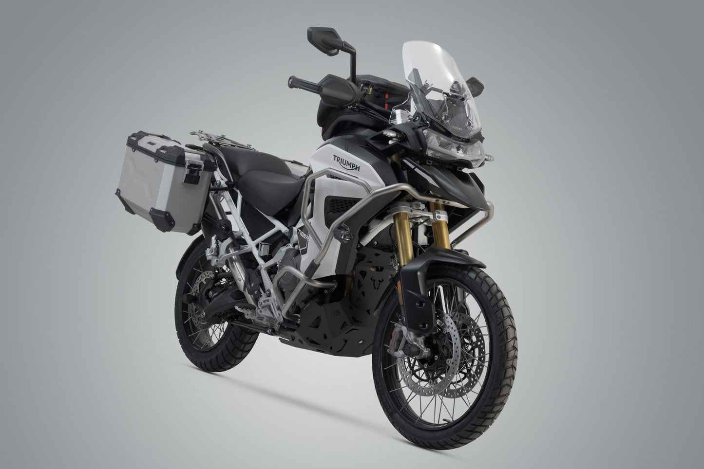 SW-Motech TRAX ADV Alukoffer-System | Silbern. 45/37 l. Tiger 1200 Rally /GT Explorer.