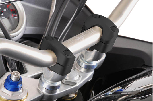 SW-Motech Lenkererhöhung | H=28 mm. Silbern. KTM Modelle.