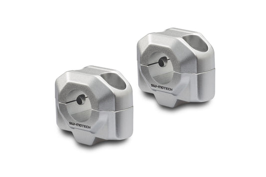 SW-Motech Lenkererhöhung für Ø 22 mm Lenker | H=20 mm. Schwarz.