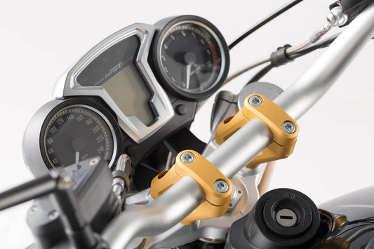 SW-Motech Lenkererhöhung | H=30 mm. Silbern. BMW R 1300 GS (23-)/Adv (24-).