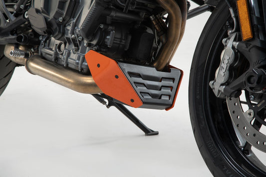 SW-Motech Bugspoiler | Orange/Schwarz. KTM 1290 Super Duke R / GT.