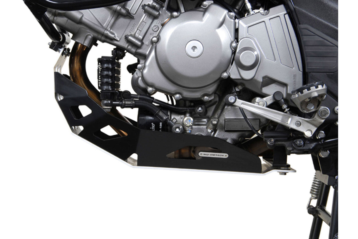 SW-Motech Motorschutz | Schwarz/Silbern. Suzuki DL 650 V-Strom (04-10).