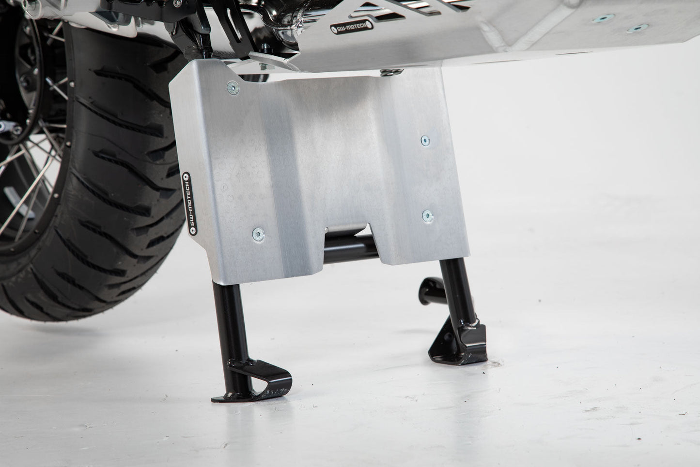 SW-Motech Motorschutz-Verlängerung am Hauptständer | Schwarz. BMW R 1200 GS (12-18), R 1250 GS (18-).