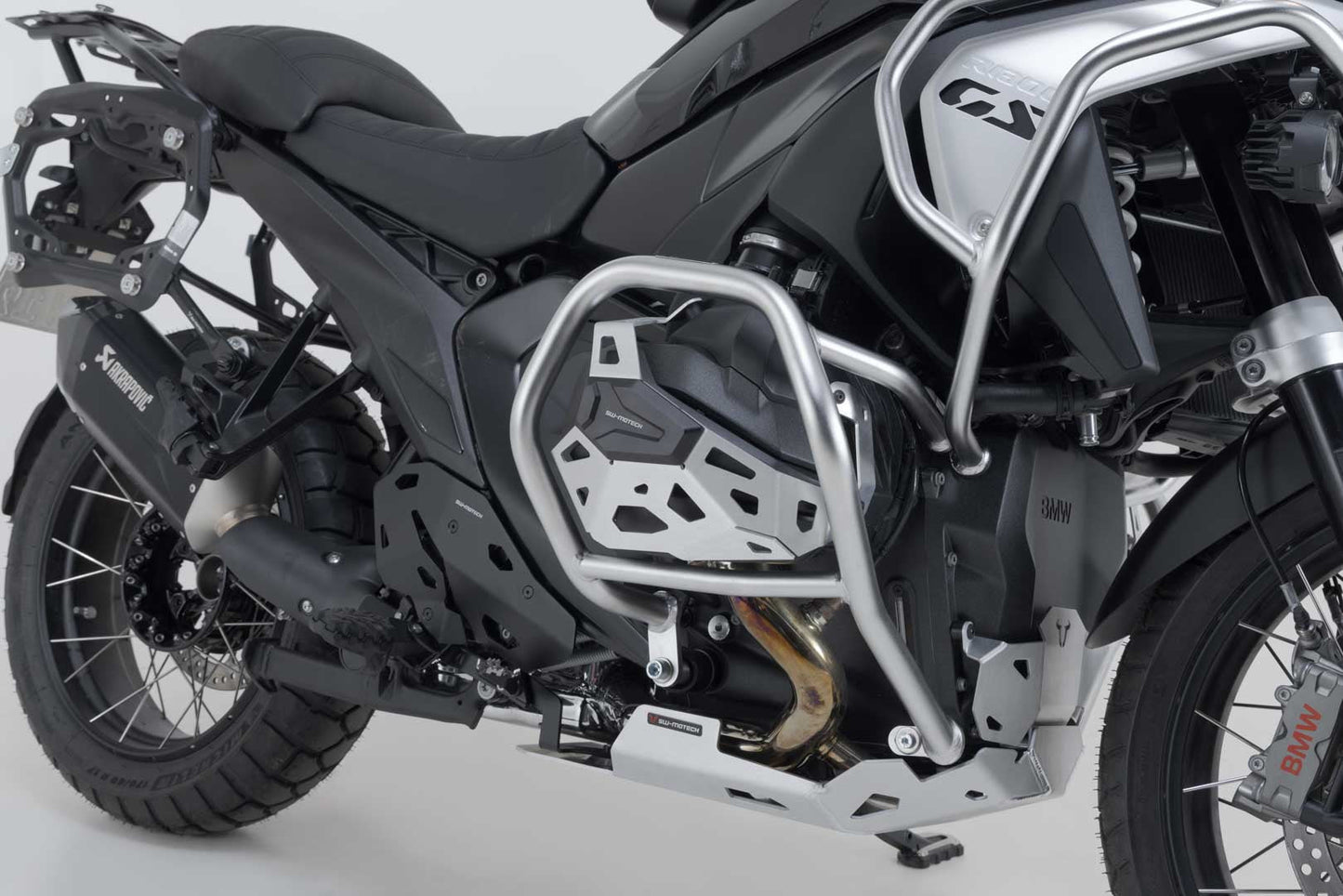 SW-Motech Zylinderschutz | Schwarz/Silbern. BMW R 1300 GS (23-).