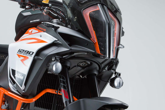SW-Motech EVO Fernscheinwerfer-Kit | Schwarz. KTM 1050 / 1090 Adv., 1190 Adv./R.